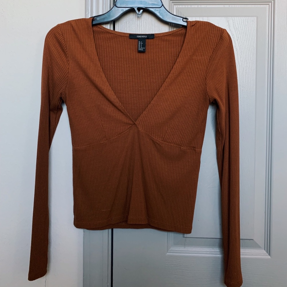 Long Sleeve Crop Top🍂✨